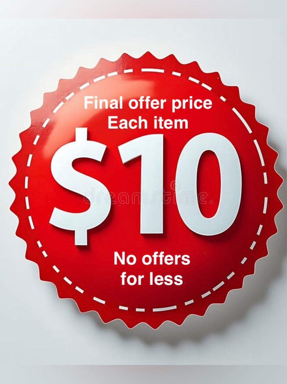 $10 Final offer price